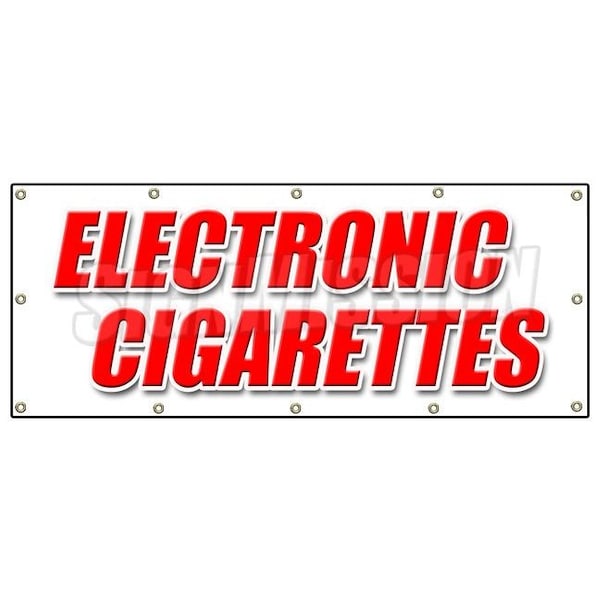 ELECTRONIC CIGARETTES BANNER SIGN hookah pens e-hookahs vape pipes